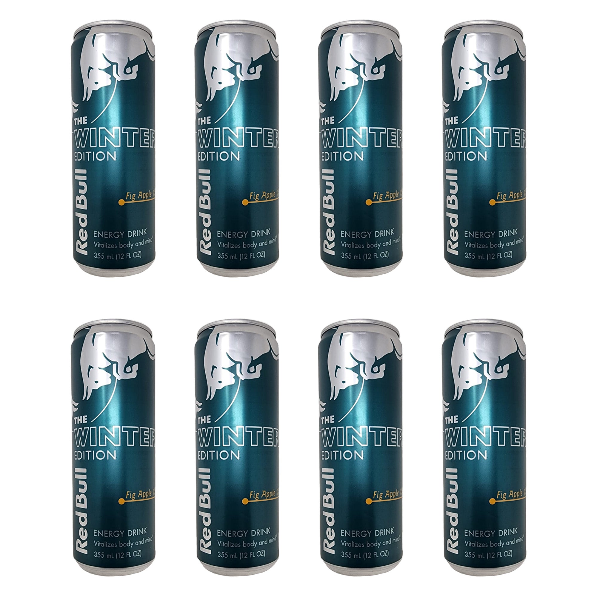 Red Bull Fig Apple Winter Edition Energizer Drink, 12 fl oz, (8 Pack)