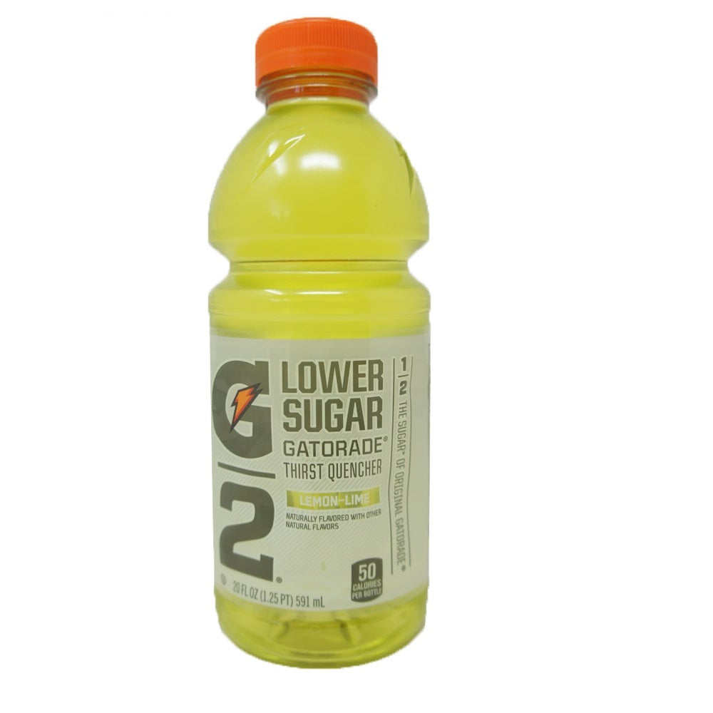 Gatorede, Lower Sugar, Thirst Quencer, Lemon-Lame, 20 OZ ( 8 Pack)