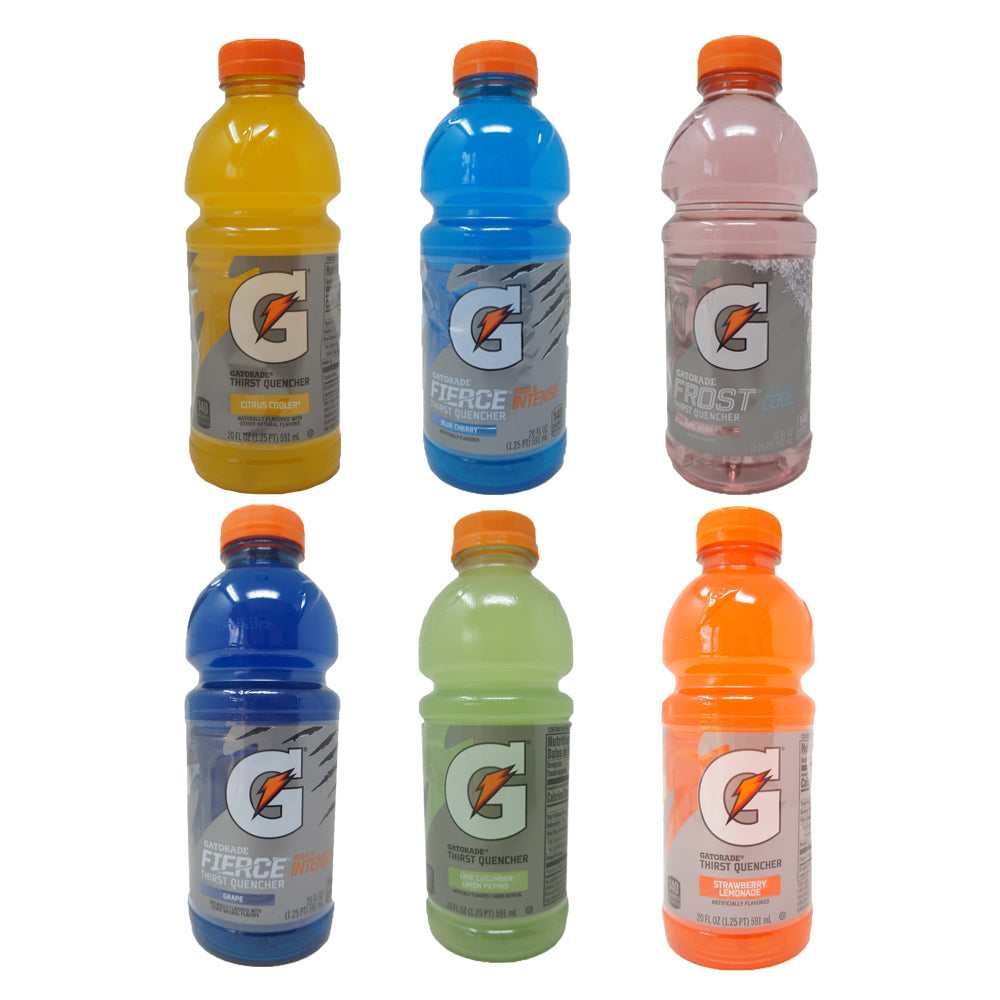 Gatorede, Thirst Quencher, Selected, Variaty Flavors, 20 OZ ( 8 Pack)
