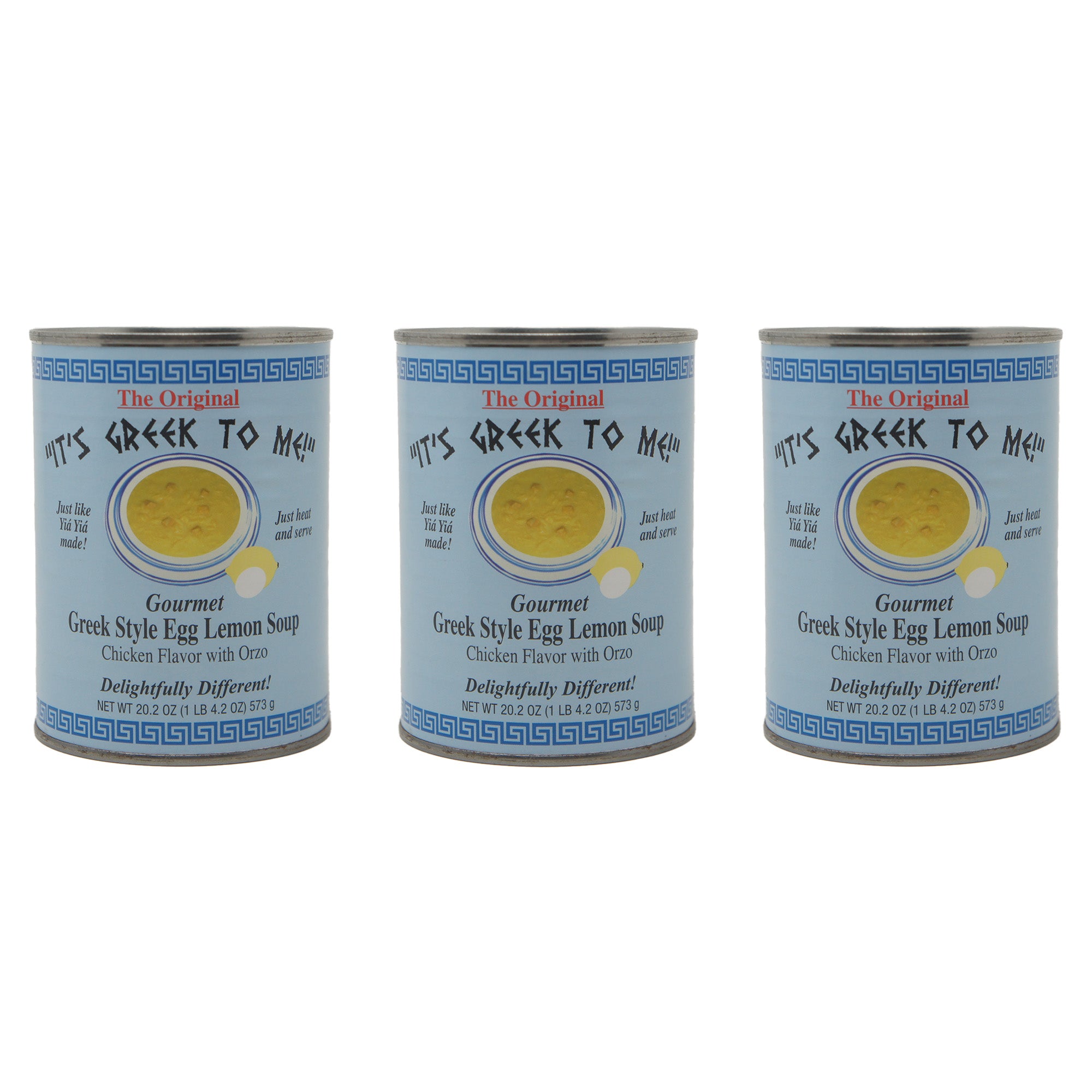 It's Greek to Me Gourmet Greek Style Egg Lemon Soup, 20.2 oz Can
