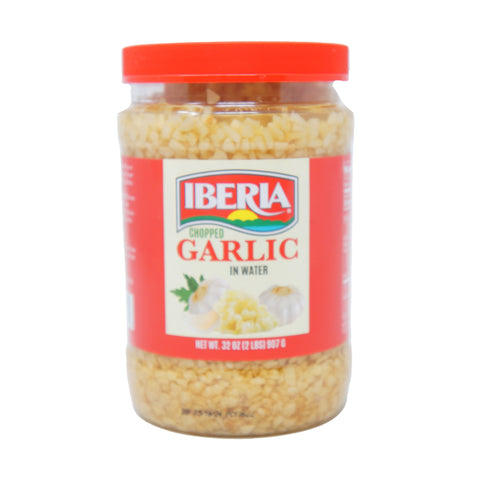 Iberia, Chopped Garlic in Water, 32 oz Jar