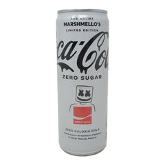 Coca Cola Zero Sugar Limited Edition, the Artist Marshmallow's, Watermelon Strawberry Flavored
