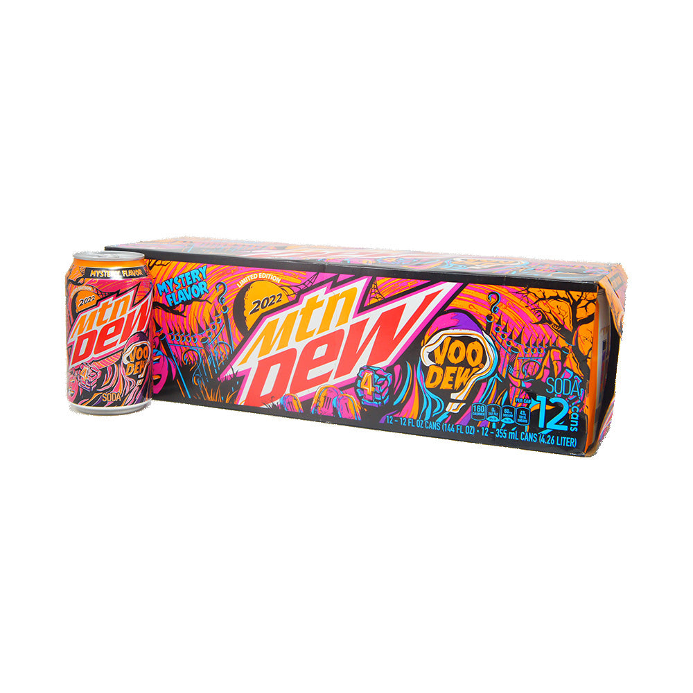 Mountain Dew Voo Dew, Mystery Flavor, LIMITED EDITION 2022, 12 FL OZ, 12 Pack