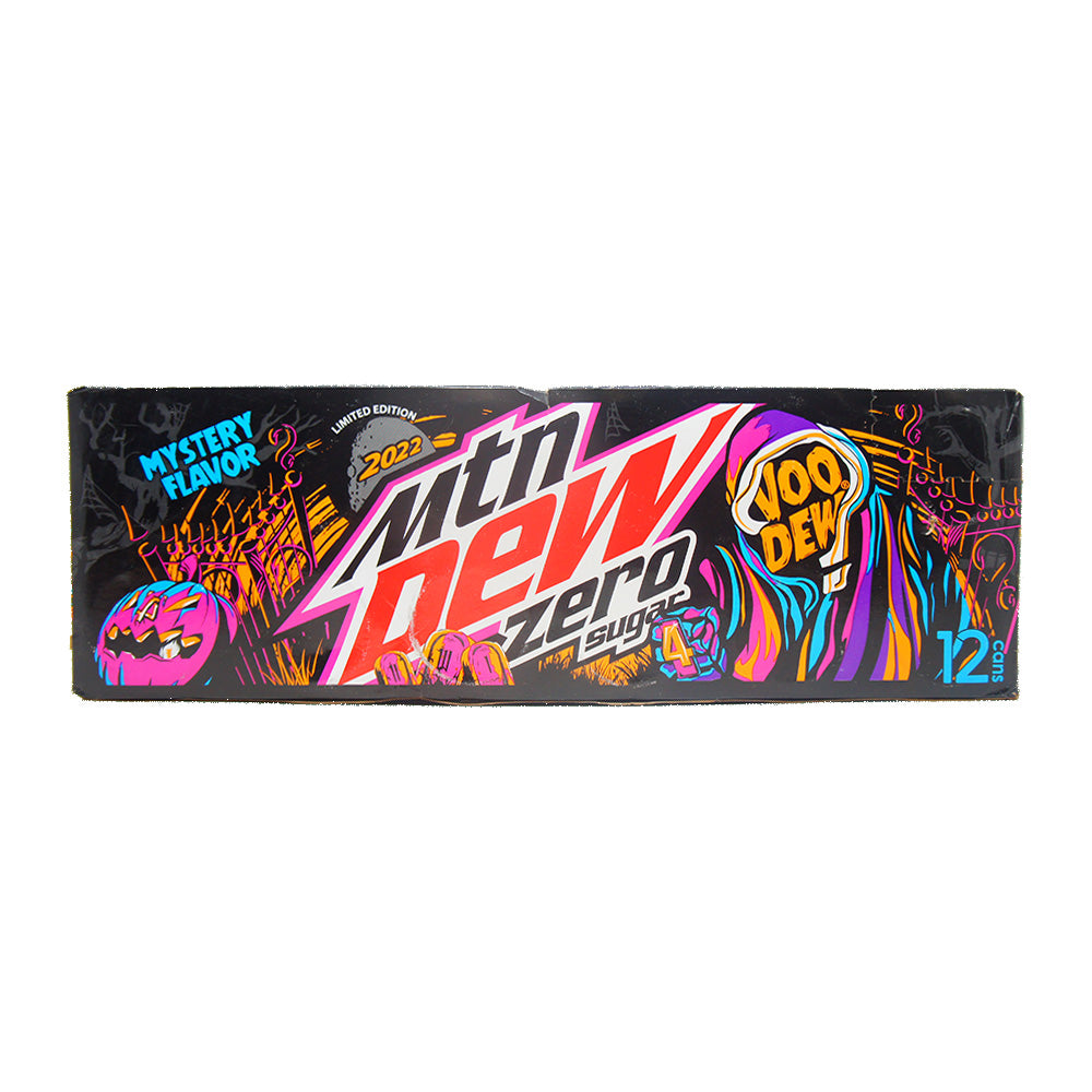 Mountain Dew Zero Sugar Voo Dew, Mystery Flavor, LIMITED EDITION 2022, 12 FL OZ, 12 Pack