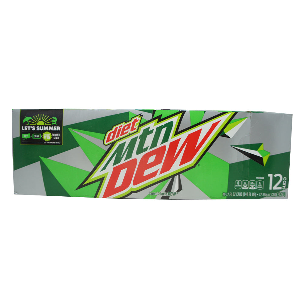 Mountain Dew, diet dew 1 (12 pack)