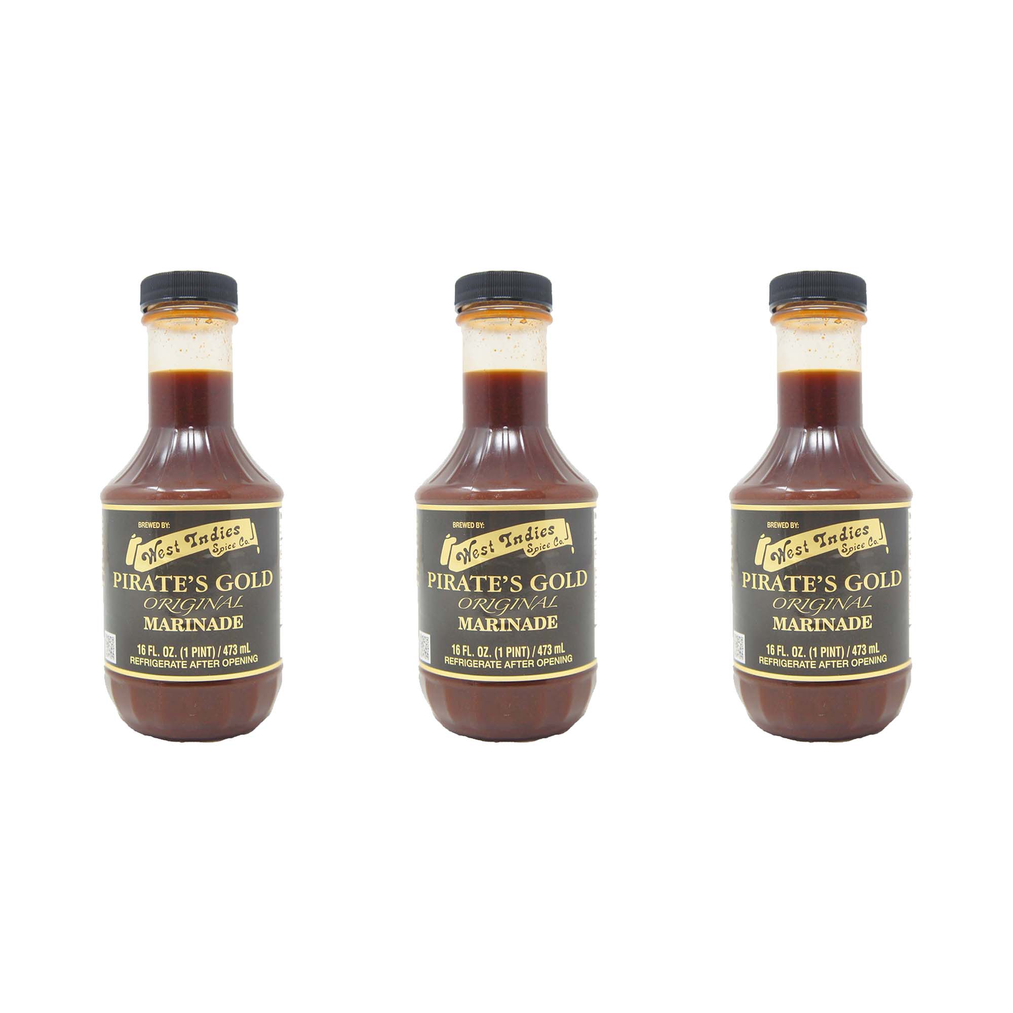 Pirate's Gold Original Marinade, West Indies Spice Co. Marinade, 16 FL. OZ (1 Pint, 473 mL)