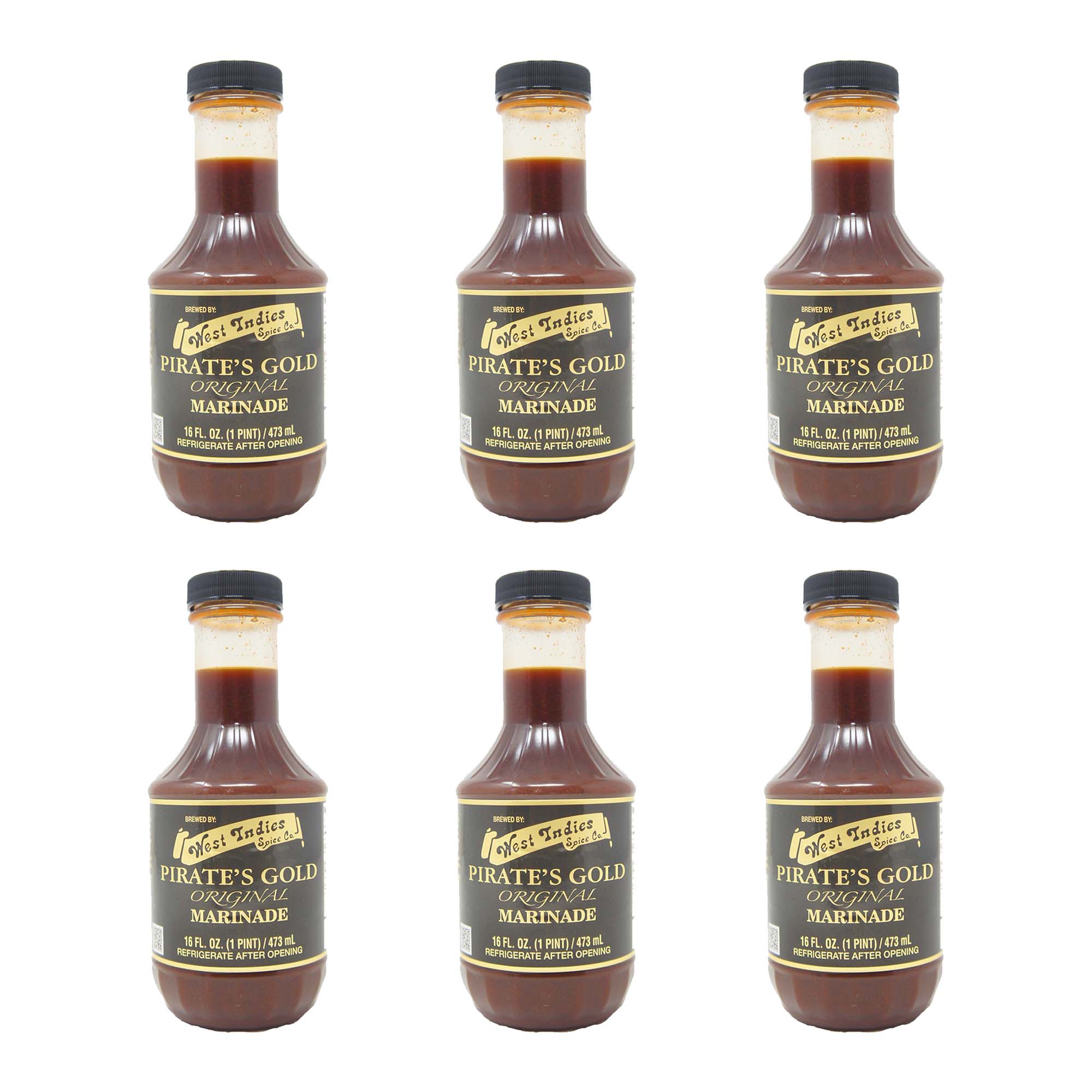 Pirate's Gold Original Marinade, West Indies Spice Co. Marinade, 16 FL. OZ (1 Pint, 473 mL)