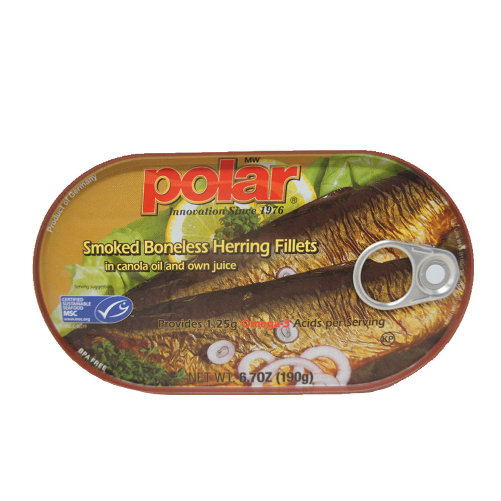 Polar, Smoked Boneledd Herring Fillets, 6.7 OZ