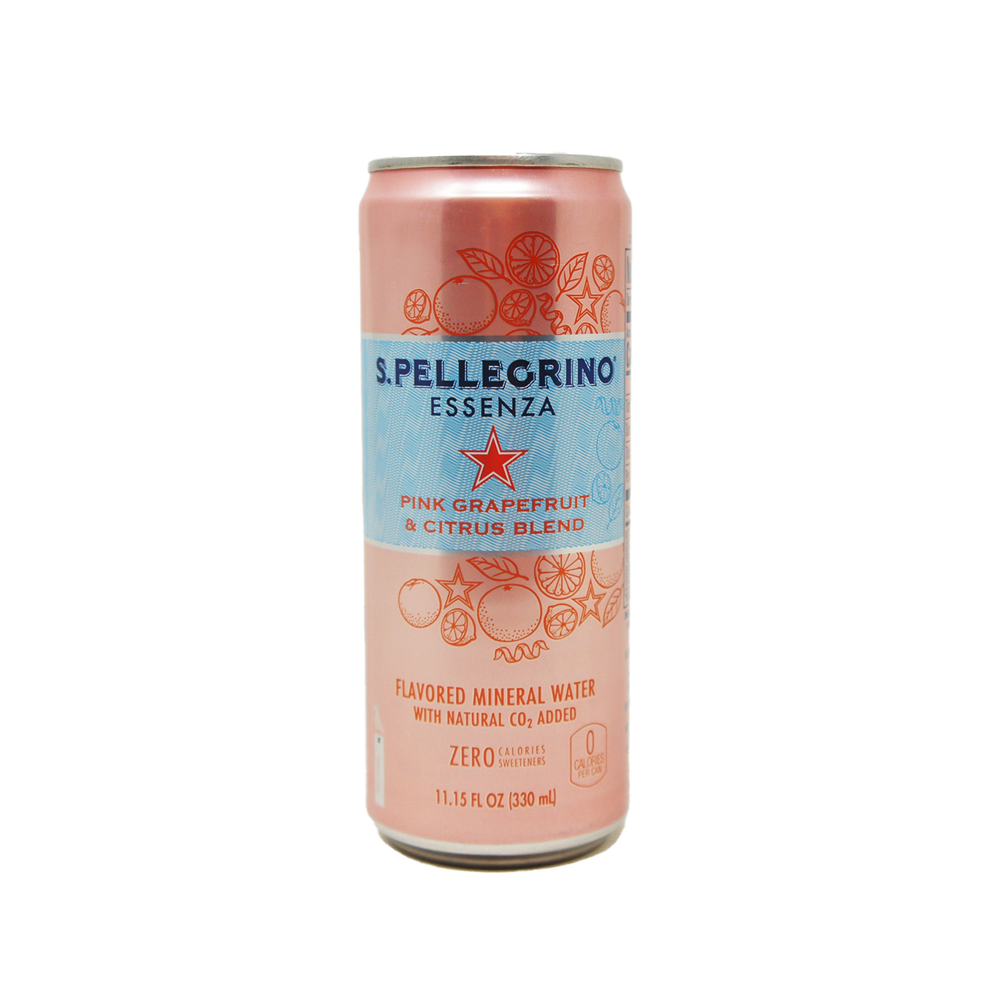 San Pellegrino Essenza, Pink Grapefruit and Citrus Blend Flavored Mineral Water, 11.15 FL OZ
