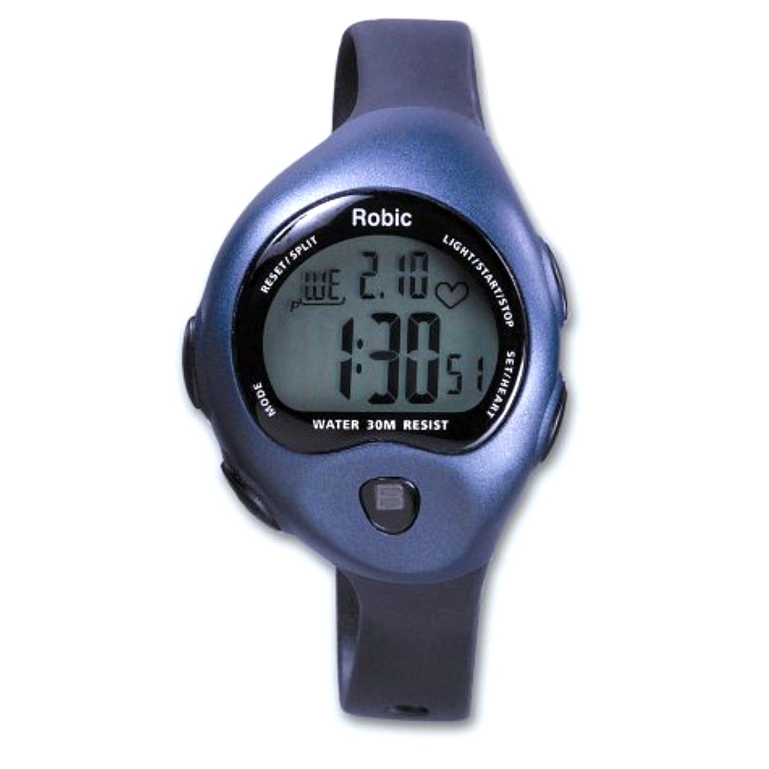 Robic SC-594 Wrist Finger Touch Pulse Rate Monitor Alarm CountDown Timer Watch