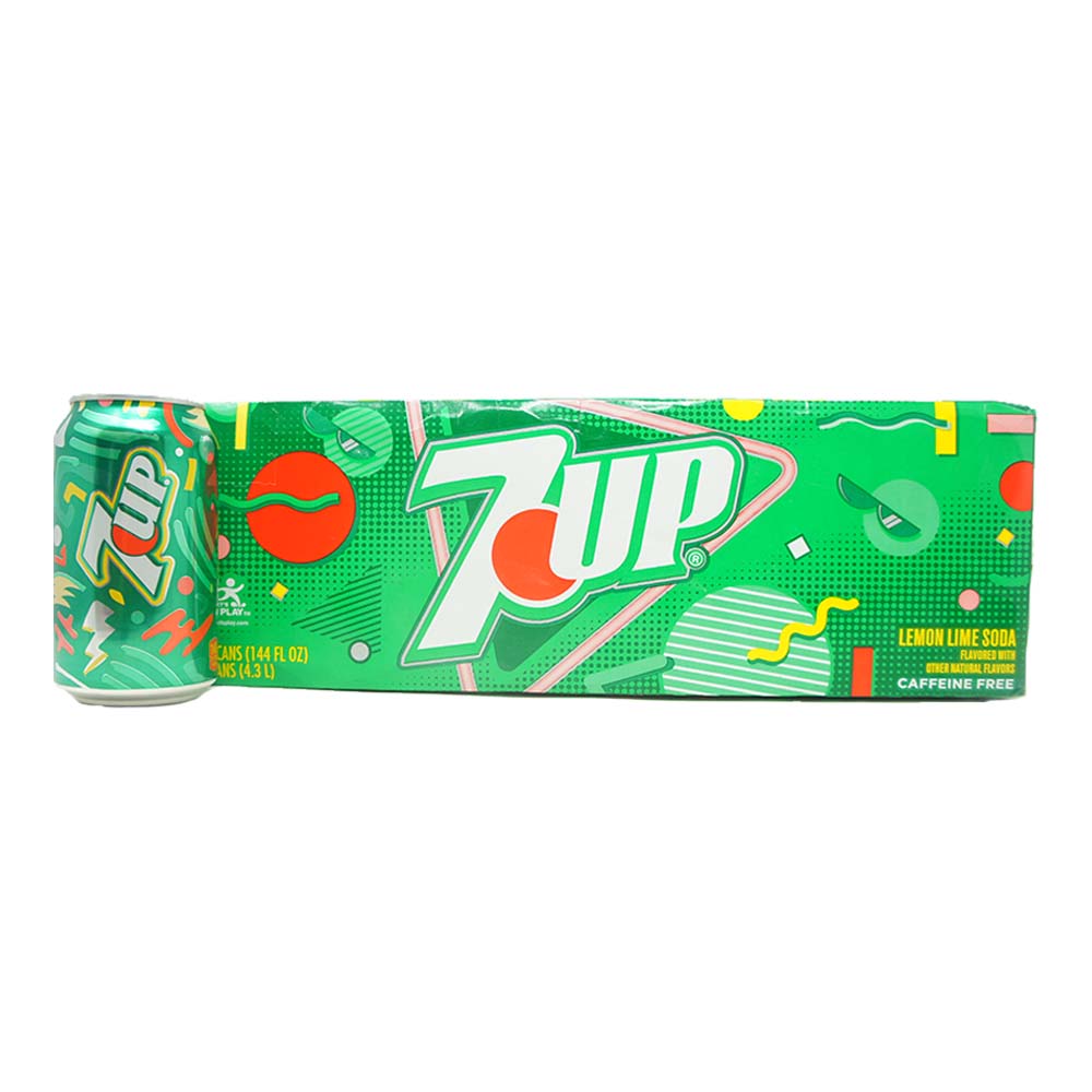 7UP, Lemon-Lime Flavored Carbonated Soft Drink, 12-OZ Cans, 12-Pack