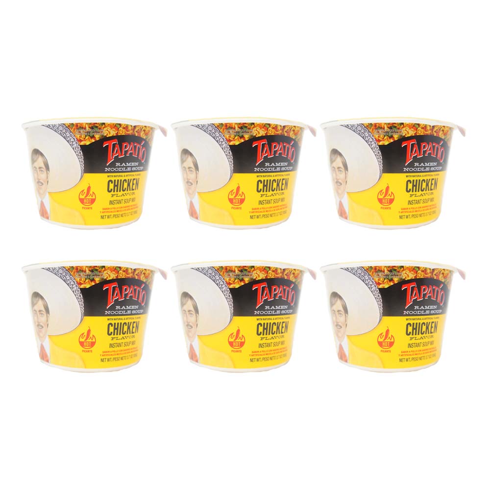 Tapatio Ramen Noodle Soup, Chicken Flavor, 6 Pack