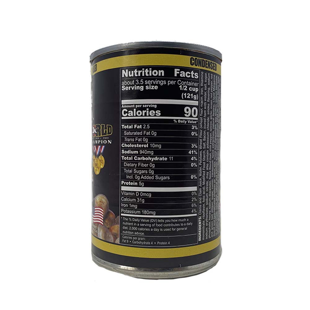 Tony's 3 Times World Champion Clam Chowder