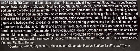 Tony's 3 Times World Champion Clam Chowder