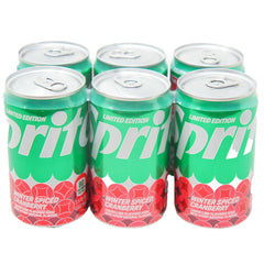 Sprite Cranberry Winter Spiced, Lemon Lime Flavored soda, Limited Edition, 7.5 FL OZ, (6 Pack)