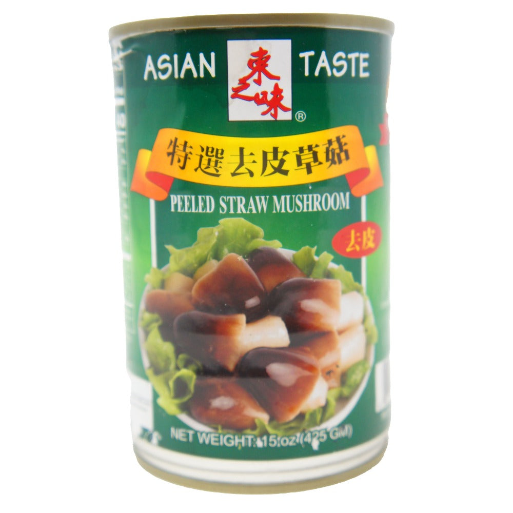Asian Taste Peeled Straw Mushrooms, 7 oz Can, (198g), 3 Pack