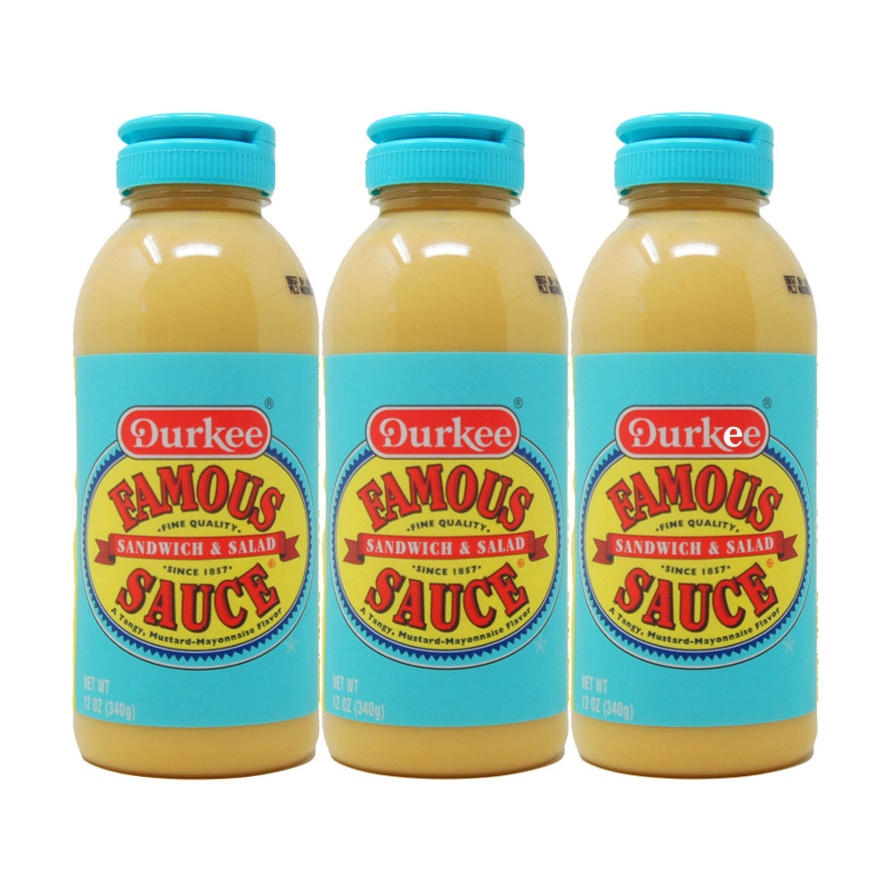 Durkee Famous Sandwich & Salad Sauce 12 oz (3 Pack) – Classic Tangy Spread for Sandwiches & Salads