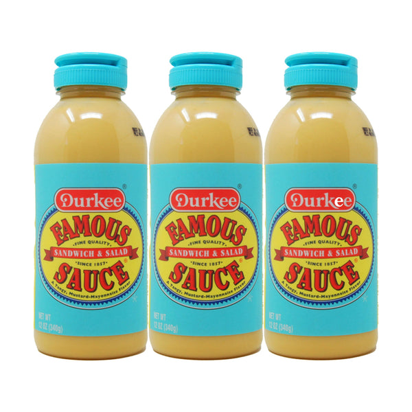 Durkee Famous Sandwich & Salad Sauce 12 oz (3 Pack) – Classic Tangy Spread for Sandwiches & Salads
