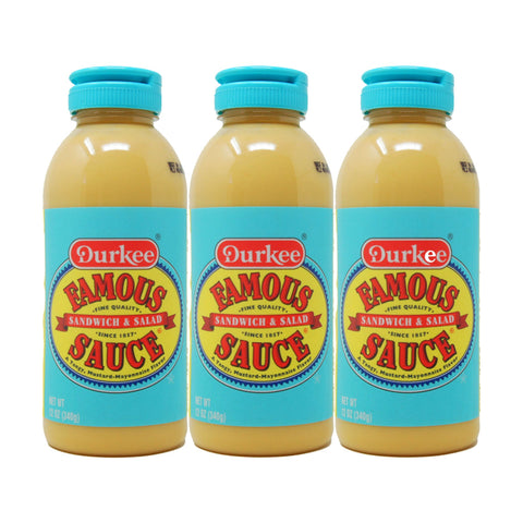Durkee Famous Sandwich & Salad Sauce 12 oz (3 Pack) – Classic Tangy Spread for Sandwiches & Salads