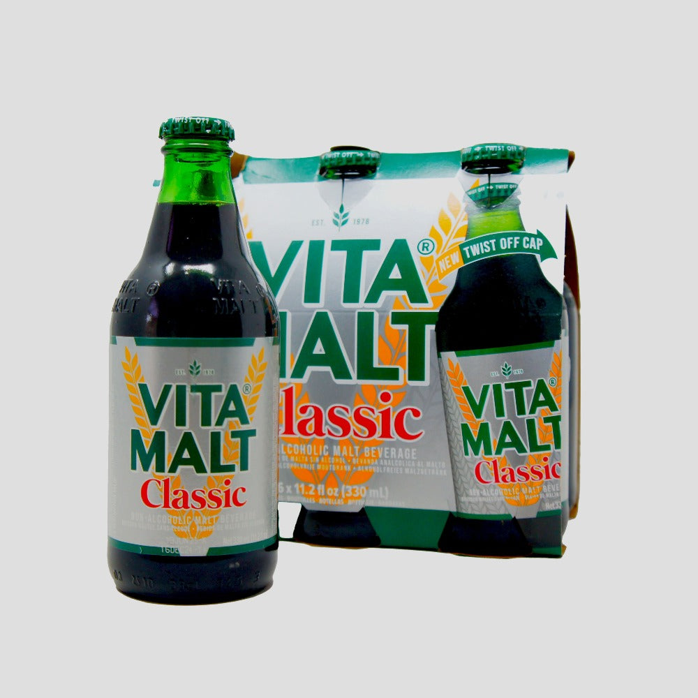 VitaMalt Classic Non Alcoholic Malt Beverage, 6 Pack (11.2 fl oz)