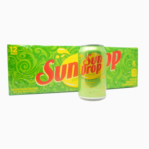 Sun Drop Citrus Soda Pop, 12 oz, (12 Pack)