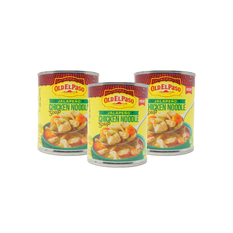 Old El Paso Jalapeno Chicken Noodle Soup, 18.5 oz, (3 Pack)
