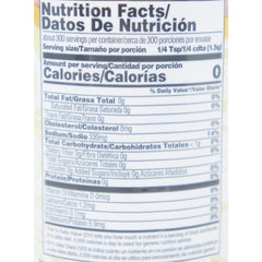 Nutrition facts label Madame Gougousse Seasoning Salt 15.8oz (2 Pack) 