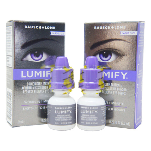 Lumify Redness Reliever Eye Drops Large Size 0.25oz (2 Pack) – Fast-Acting Eye Care for Redness Relief