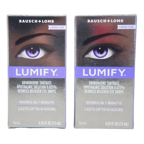 Lumify Redness Reliever Eye Drops Large Size 0.25oz (2 Pack) 