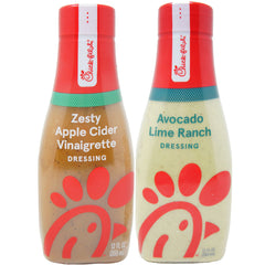 Chick-fil-A Avocado Lime Ranch & Zesty Apple Cider Vinaigrette Dressing 12 fl oz (2 Pack) | Tangy, Restaurant-Style Salad Dressing Duo