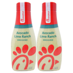 Chick-fil-A Avocado Lime Ranch Dressing 12 fl oz (2 Pack) | Salad Dressing | Restaurant Style Flavor