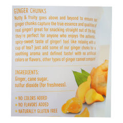 Nutty & Fruity Ginger Chunks Non-Crystallized 8 OZ - Ingredients