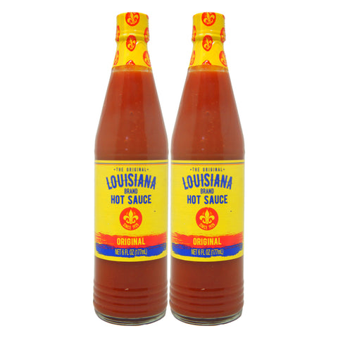 Louisiana Hot Sauce The Original 6 fl oz 2 Pack – Classic Cayenne Pepper Hot Sauce