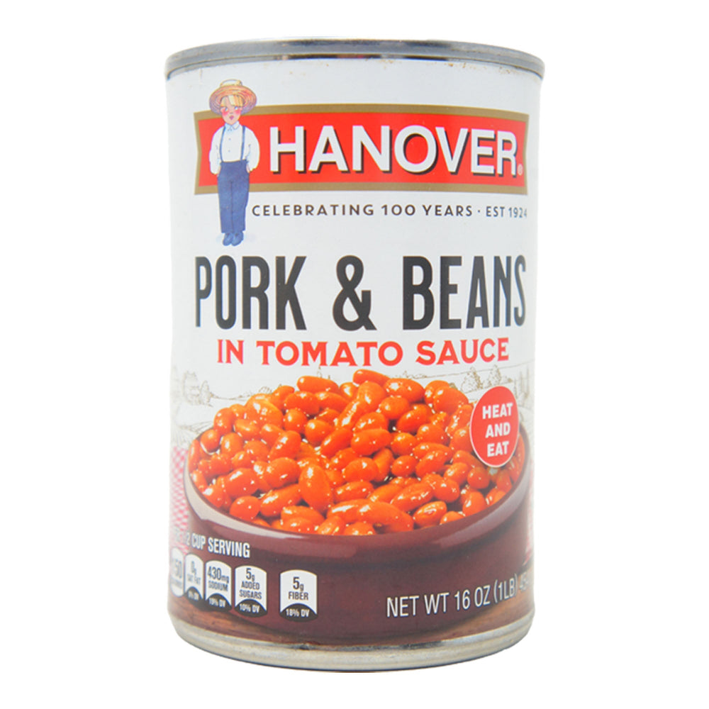 Hanover Pork & Beans in Tomato Sauce –  15 oz Can (6 Pack)