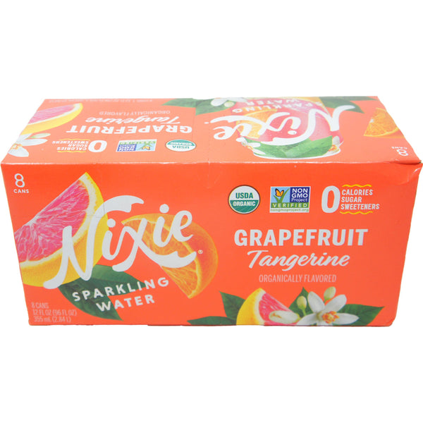 Nixie Organic Grapefruit Tangerine Sparkling Water – 12 fl oz Cans (Pack of 8) – Zero Calorie, Sugar-Free, Naturally Flavored description
