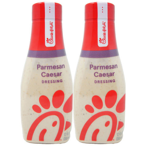 Chick-fil-A Parmesan Caesar Dressing 12oz Bottles (2 Pack) | Caesar Salad Dressing | Restaurant Style