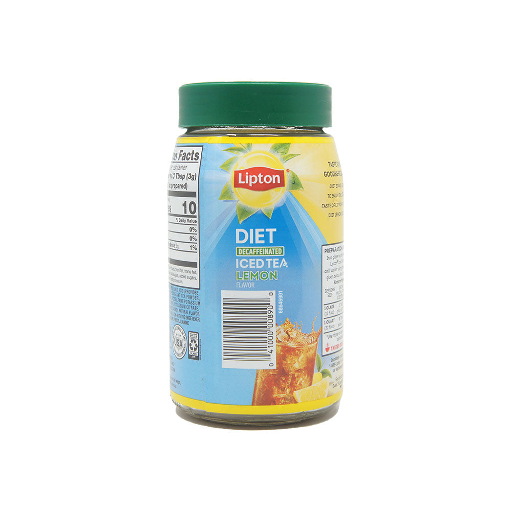 Lipton Diet Decaffeinated Ice Tea Mix, Lemon Flavored, 3 oz (Multi Pack)