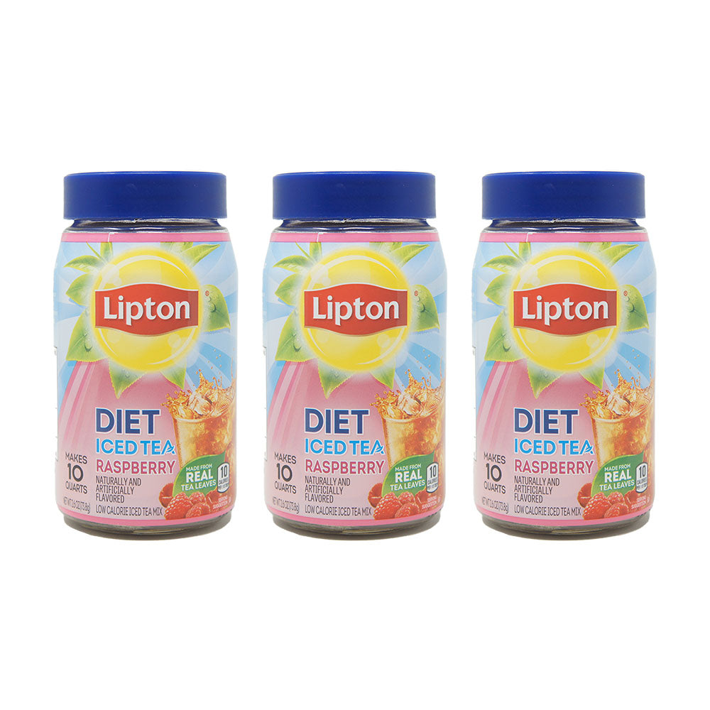 Lipton Diet Ice Tea Mix, Raspberry Flavored, 26 oz (Multi Pack)