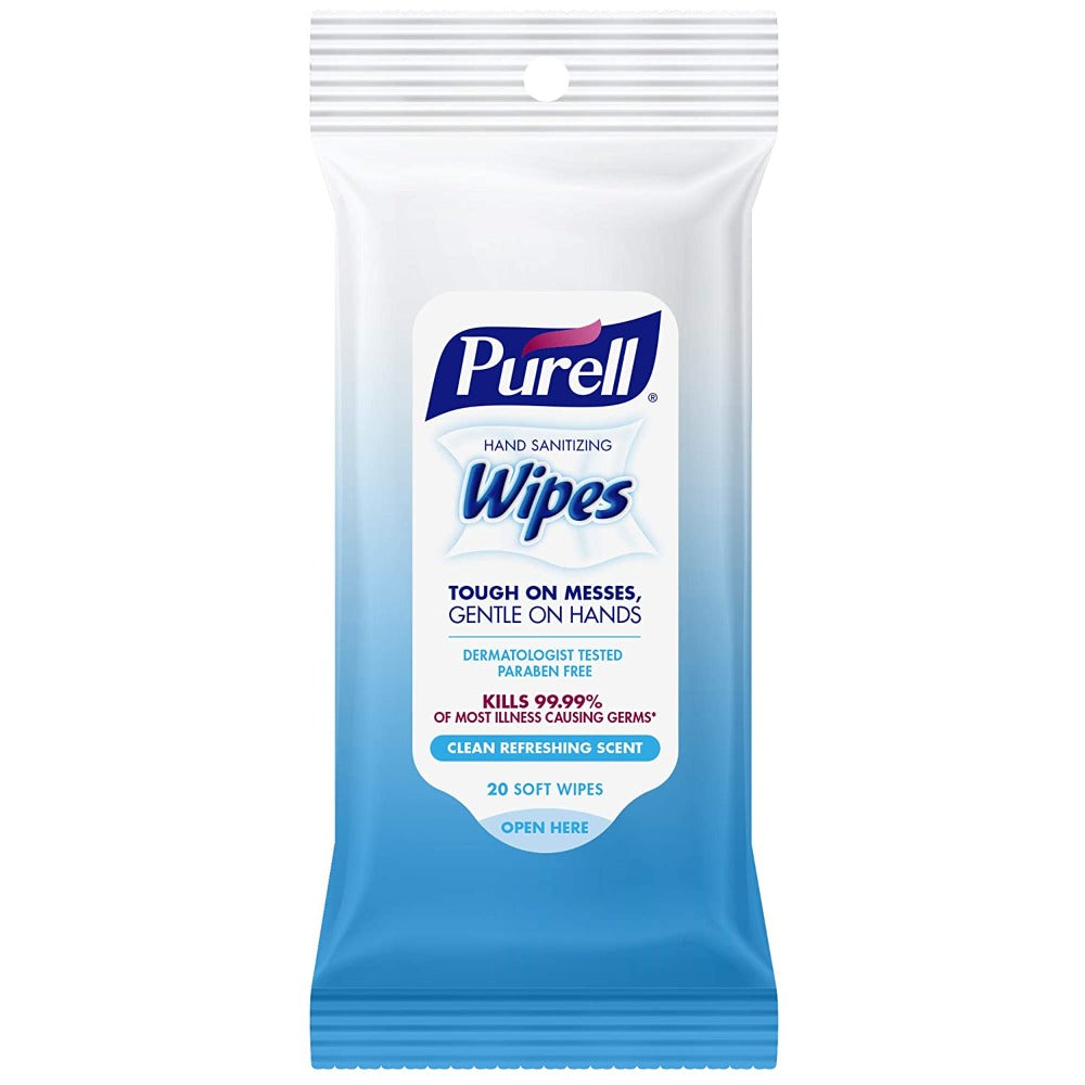 PURELL Hand Sanitizing Wipes Flow Pack 20 Count Resealable Pack