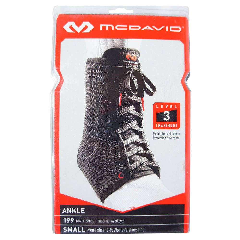McDavid 199 Ankle Brace/Lace-Up with Stays, Level 3