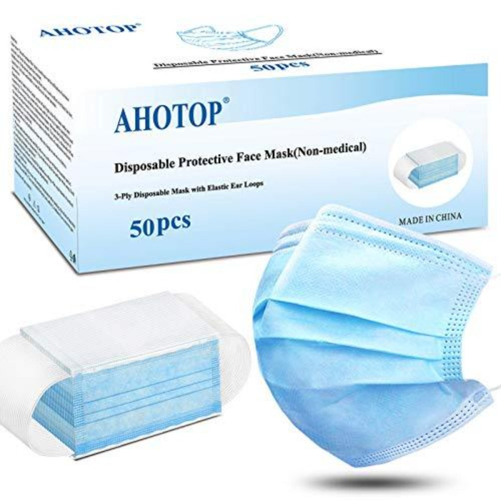 Ahotop Disposable Protective Mask (Non-Medical) 50 pcs