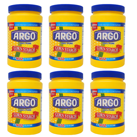 Argo, 100% Pure, Corn Starch, 16 oz, (6 Pack)