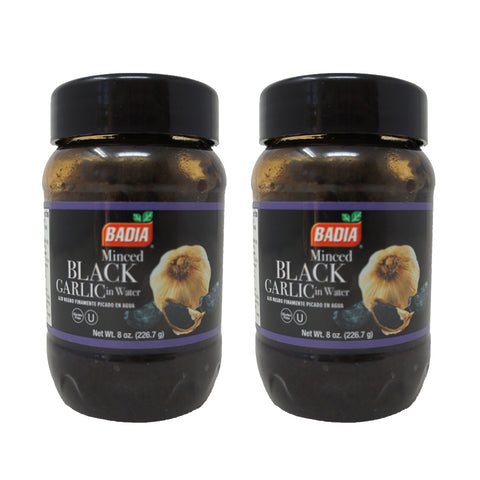 Badia Minced Black Garlic in Water, 8 oz (2 pack)