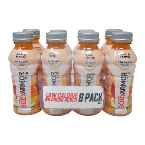 BodyArmor Lyte, Peach Mango, 12 oz (8 pack)