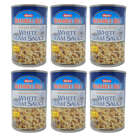Bumlbe Bee, Italian Style, White Clam Sauce, 15 oz (6 Pack)