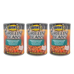 Bursh's best, Grillian Beans, Smokehouse Tradition, 22 Oz (3 Pack)