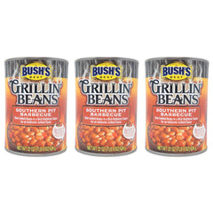 Bursh's best, Grillian Beans, Southern Pit Barbecue, 22 Oz (3 Pack)