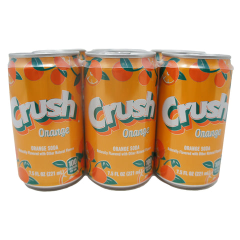 Crush, Orange soda, 7.5 oz (6 Pack)