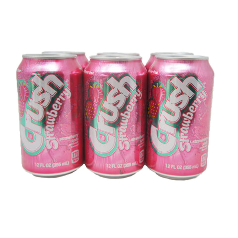 Crush ,Strawberry Soda 12 oz (6 pack)