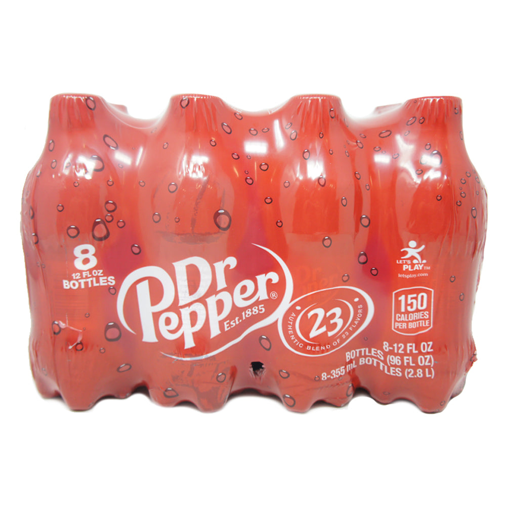Dr. Pepper, Dr Pepper Soda, 12 oz Bottle (8 Pack)